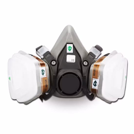 Anti Industrial Construction Dust Gas Mask Half Face Chemical Facepiece Reusable Respirator