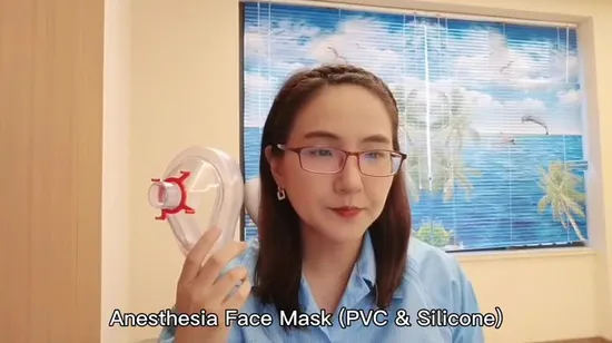 PVC Anesthesia Mask Disposable Medical PVC Anesthesia Mask Factory Adult M, Size 4# with CE FDA